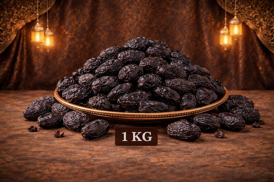 Ajwa Dates 1 KG (2.2 lb) | Premium Soft Ajwa from Madinah | Natural & Chemical-Free